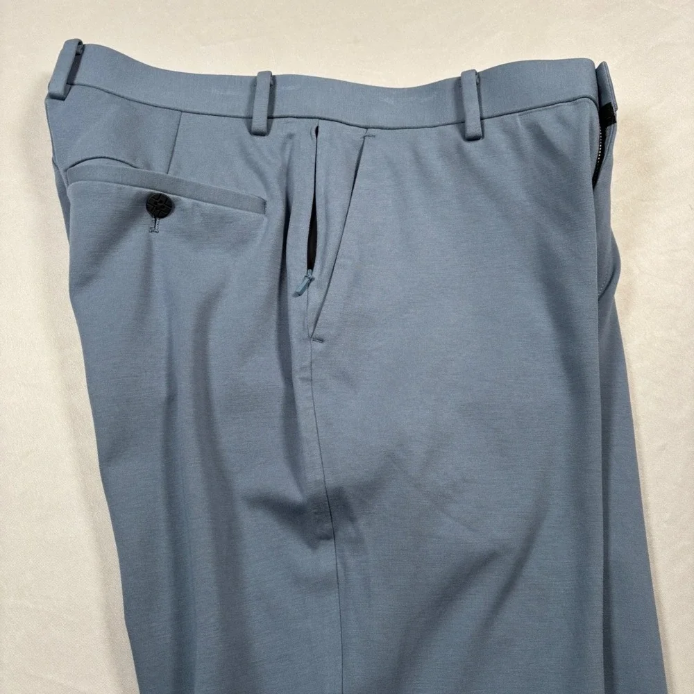 XSuit Performance Trousers Mens 30R Blue Stretch Tech Dress Pants‎ Slim Fit